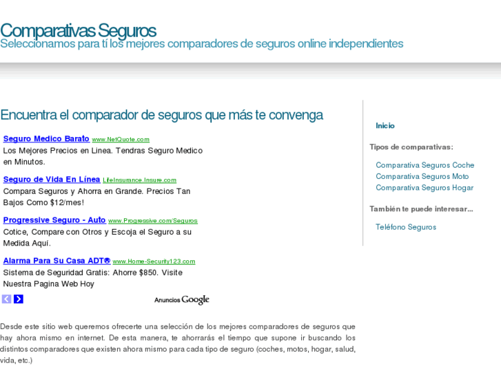 www.comparativasseguros.com