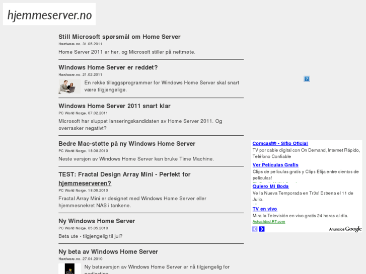 www.hjemmeserver.no
