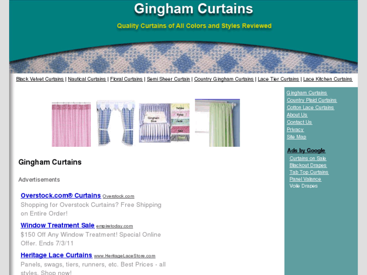 www.ginghamcurtains.net