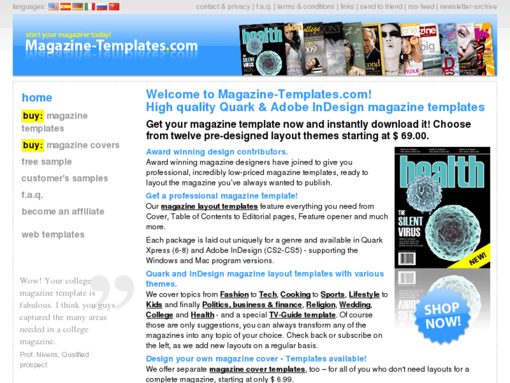 www.magazine-templates.com