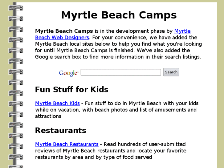 www.myrtlebeachcamps.com