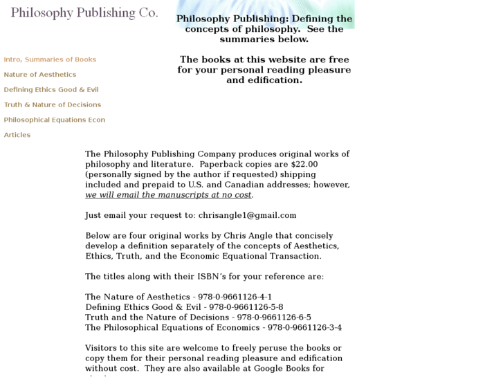 www.philosophypublishing.com