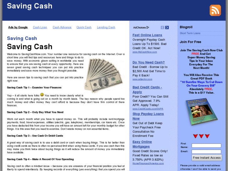 www.savingcashnow.com