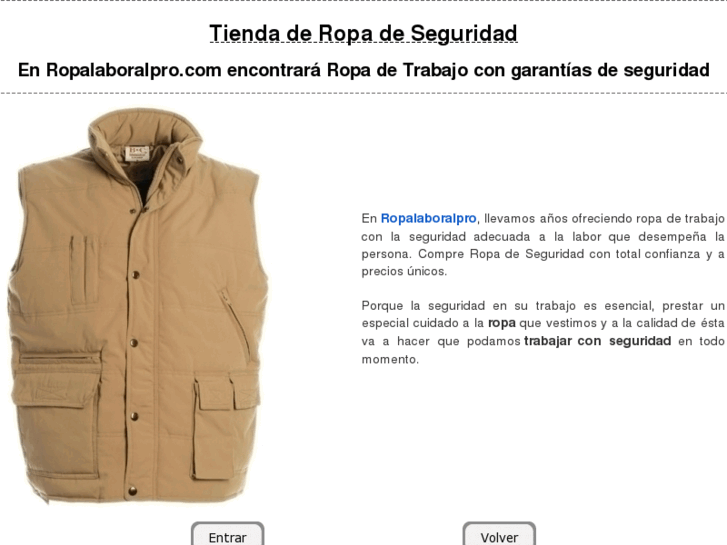 www.tiendaropaseguridad.es