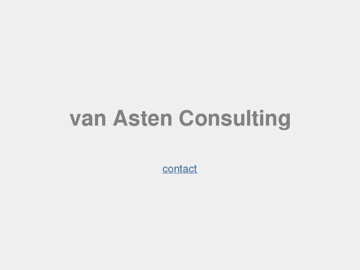 www.vanasten-consulting.nl