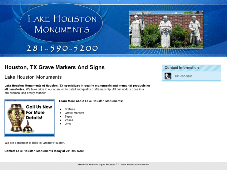 www.lakehoustonmonuments.net