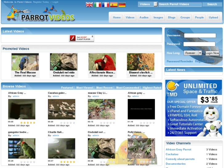 www.parrot-videos.com