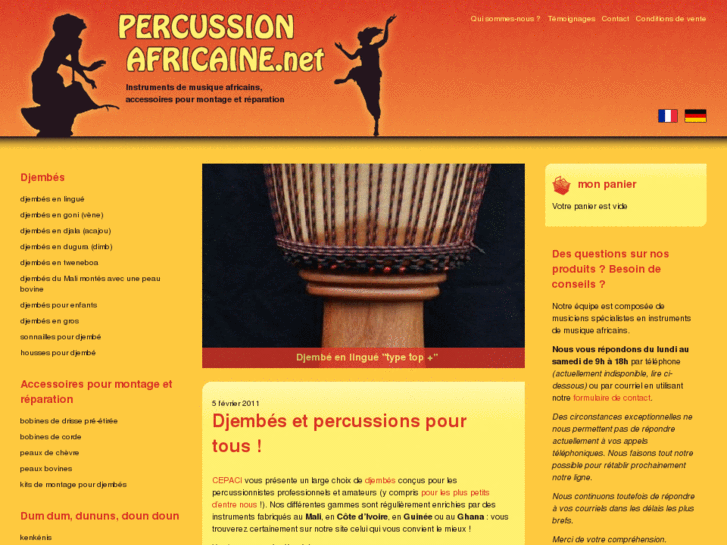 www.percussion-africaine.net