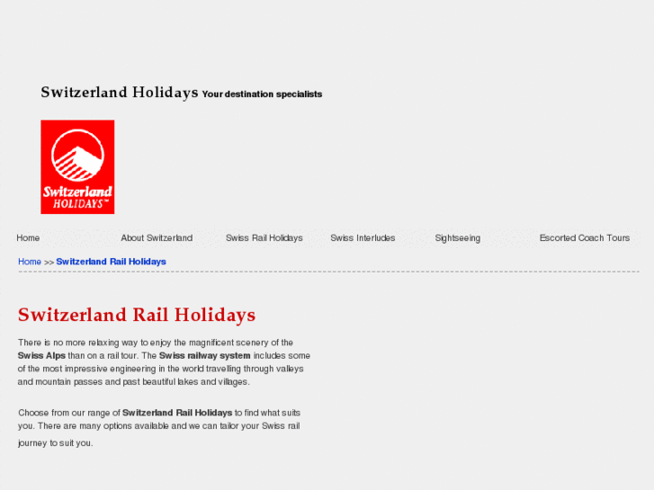 www.switzerlandrailholidays.com