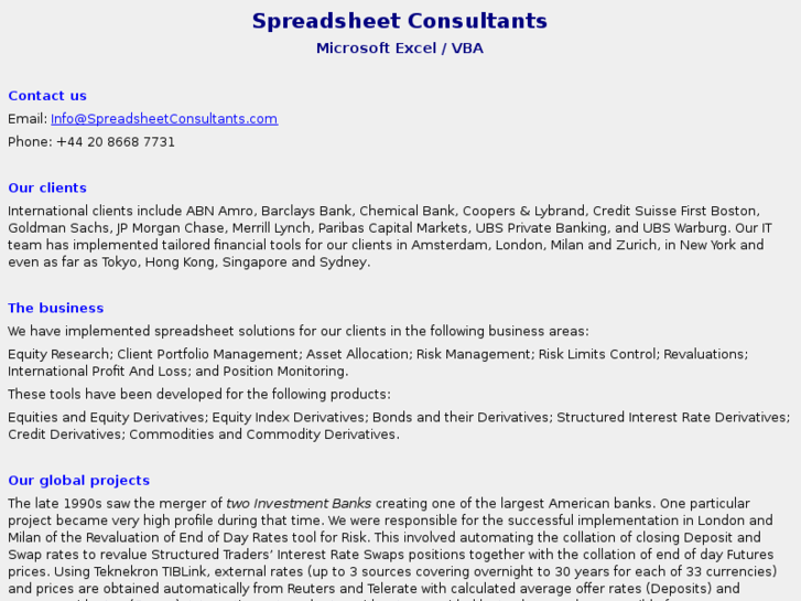 www.spreadsheetconsultants.com