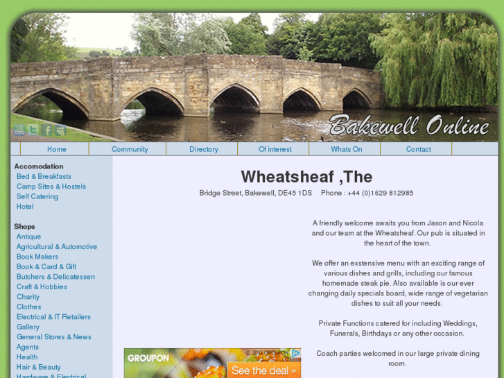 www.wheatsheafbakewell.com