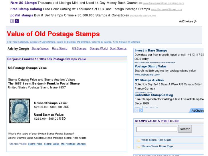 www.stampsvalue.info