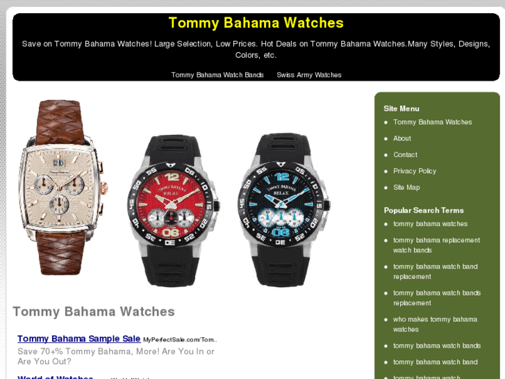 www.tommybahamawatches.net