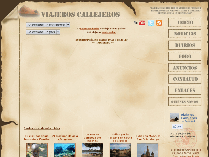 www.viajeroscallejeros.com