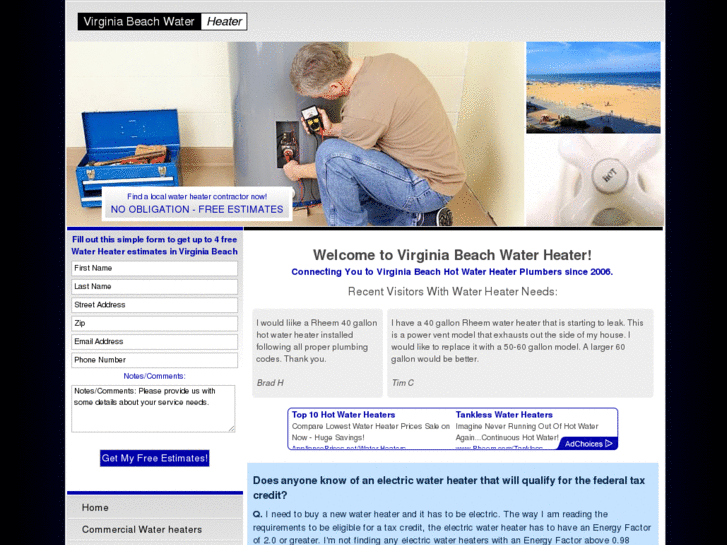 www.virginiabeachwaterheater.com