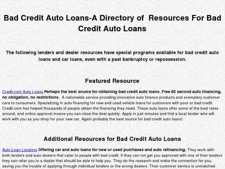 www.badcreditauto.com