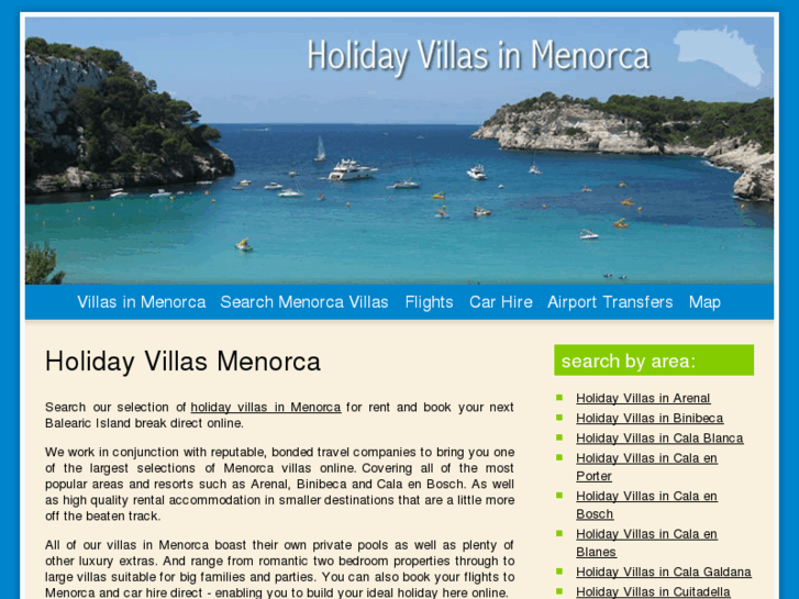 www.holidayvillasinmenorca.co.uk