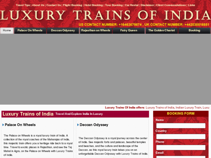 www.luxurytrainsofindia.com