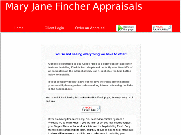 www.maryjanefincherappraisals.com