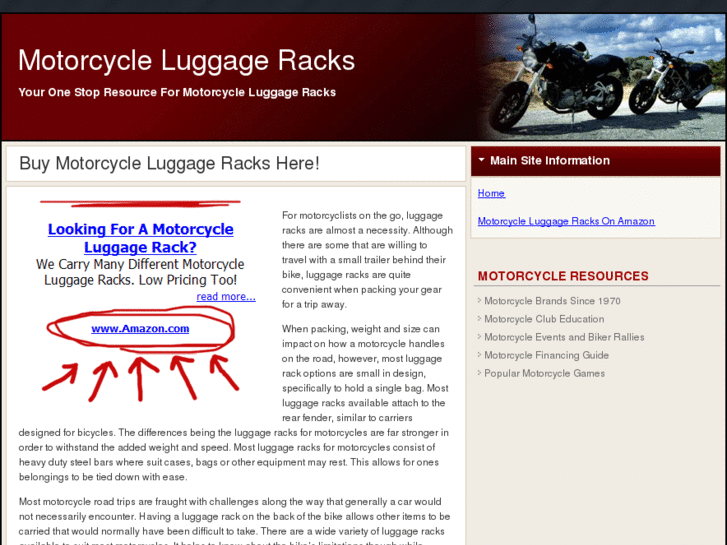 www.motorcycleluggageracks.org