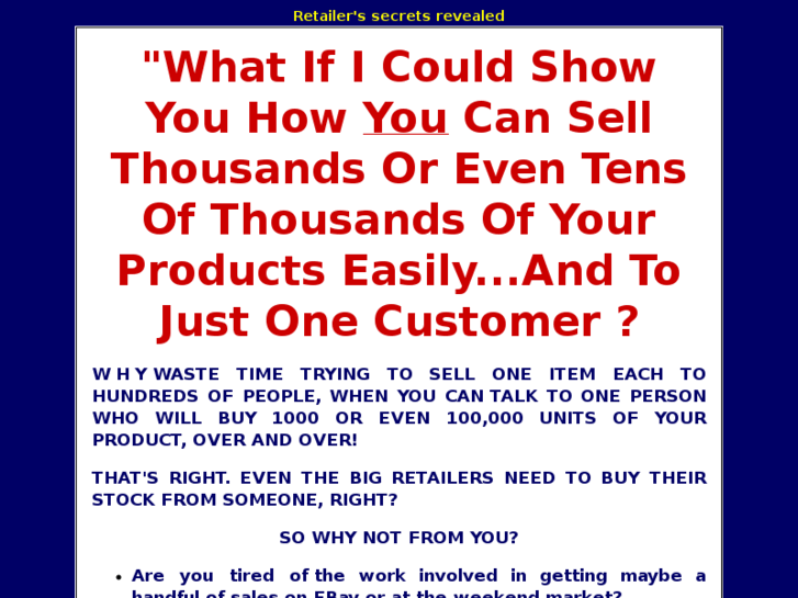 www.sellingtoretailers.com