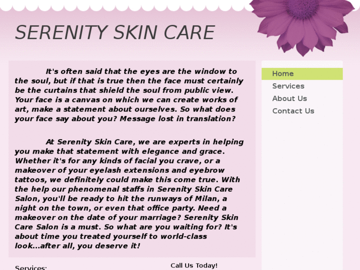 www.serenityskincarebycarol.com