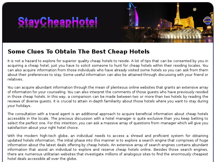 www.staycheaphotel.net