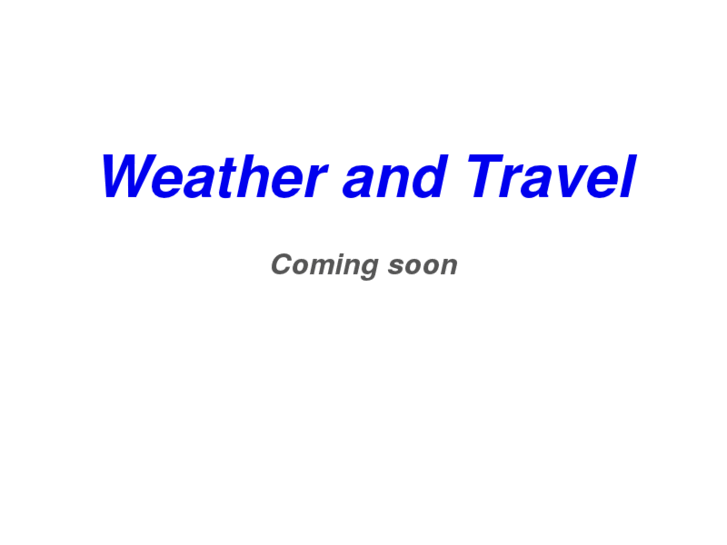 www.weatherandtravel.com