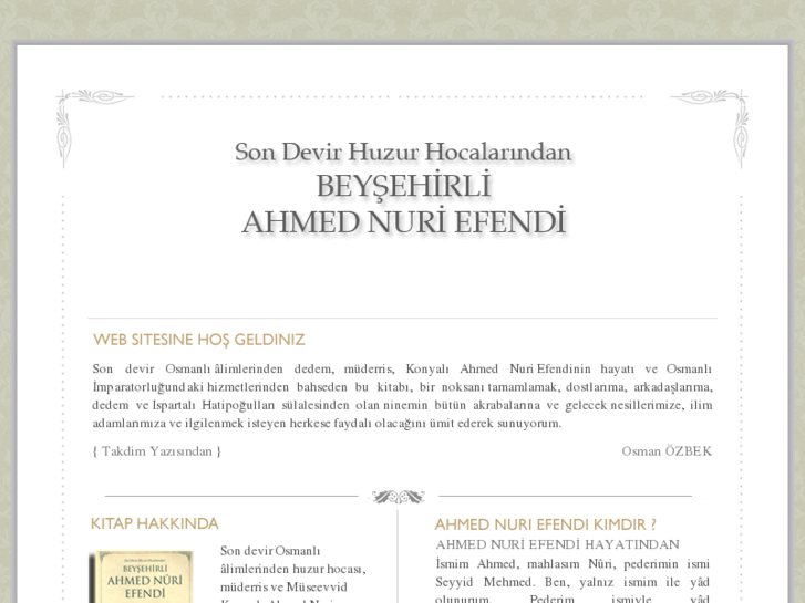 www.ahmednuriefendi.com