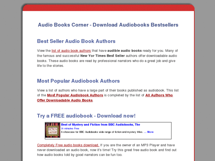 www.audiobookscorner.net