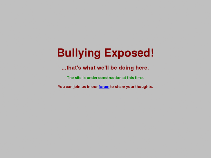 www.bullyingexposed.com