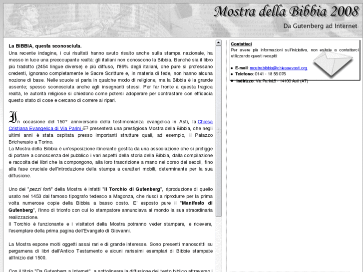 www.mostradellabibbia.org