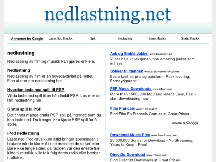 www.nedlastning.net