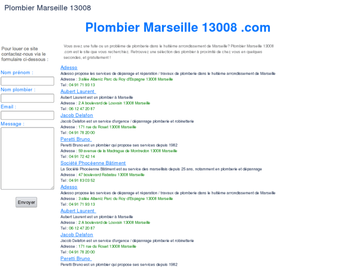 www.plombiermarseille13008.com