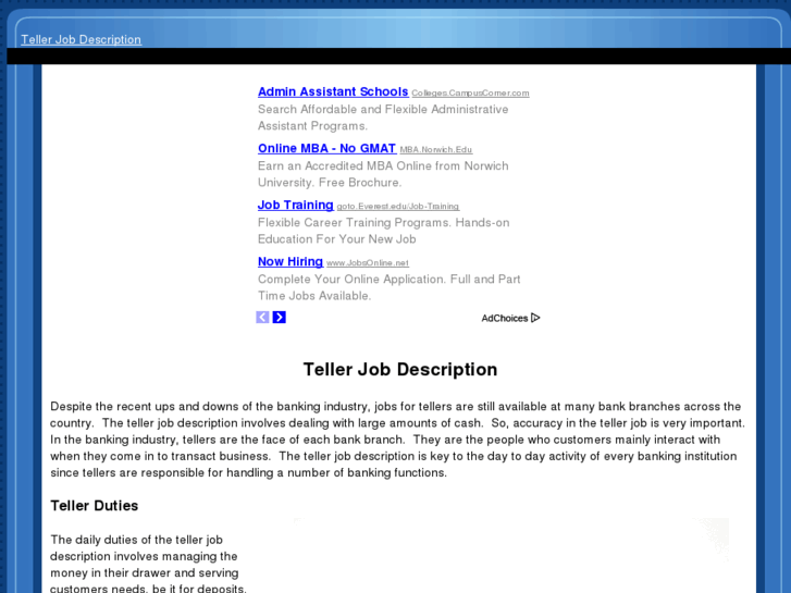 www.tellerjobdescription.com