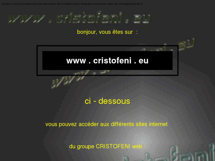 www.cristofeni.eu