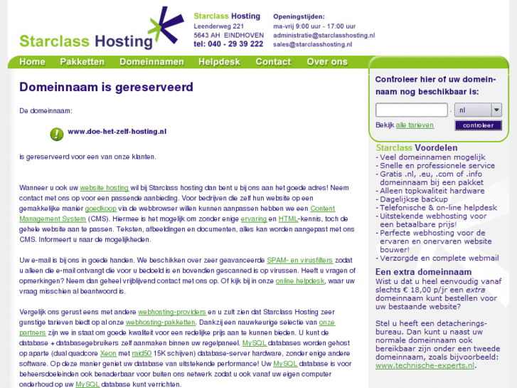 www.doe-het-zelf-hosting.nl