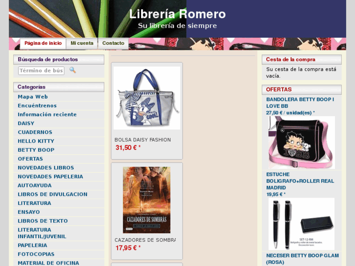 www.libreriaromero.es