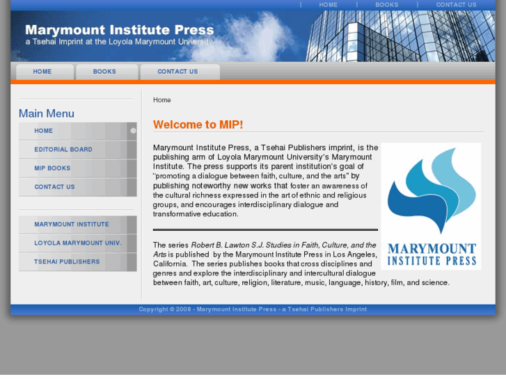 www.marymountinstitutepress.org