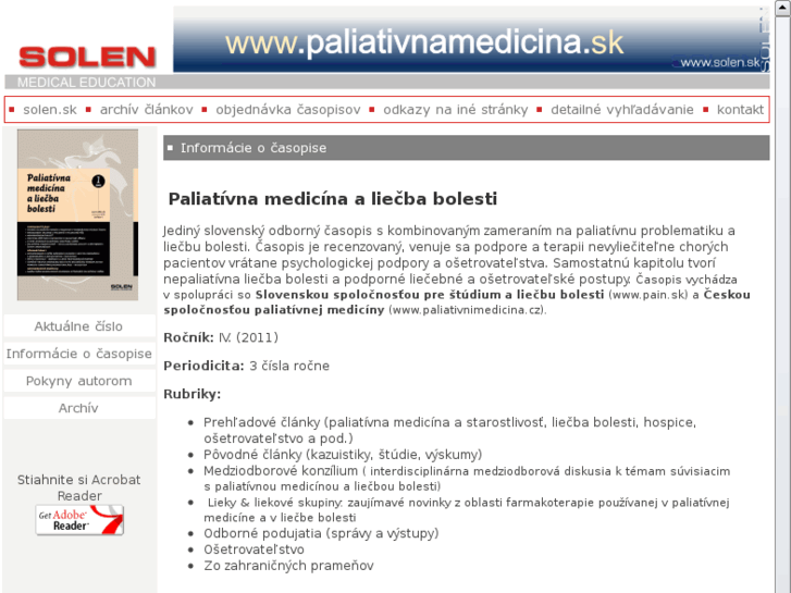 www.paliativnamedicina.sk