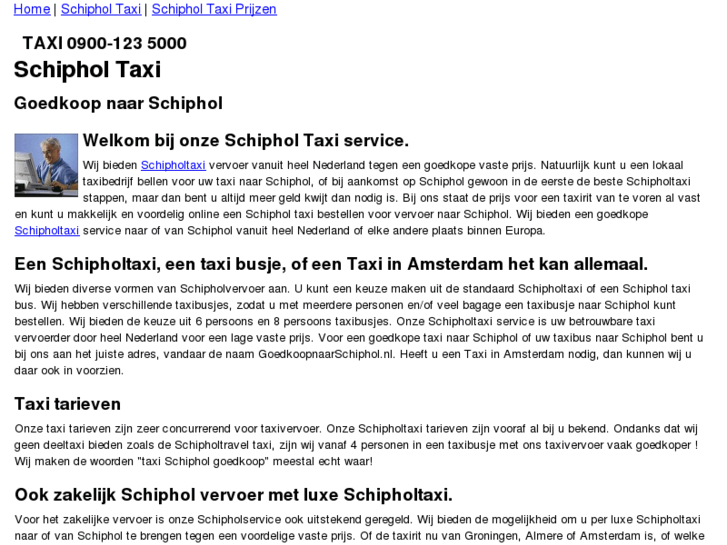 www.goedkoopnaarschiphol.mobi