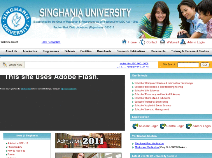 www.singhaniauniversity.co.in