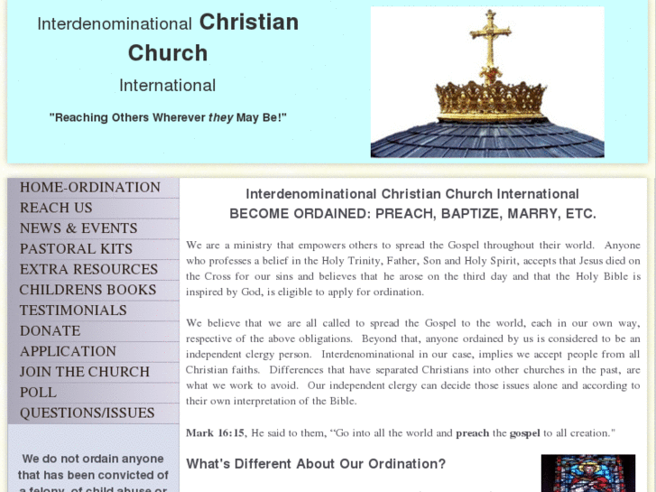 www.christianchurchordination.com