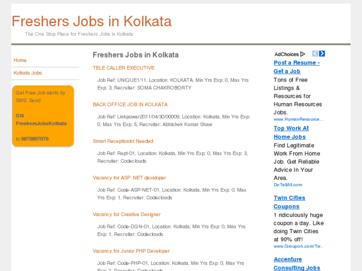 www.freshersjobskolkata.com