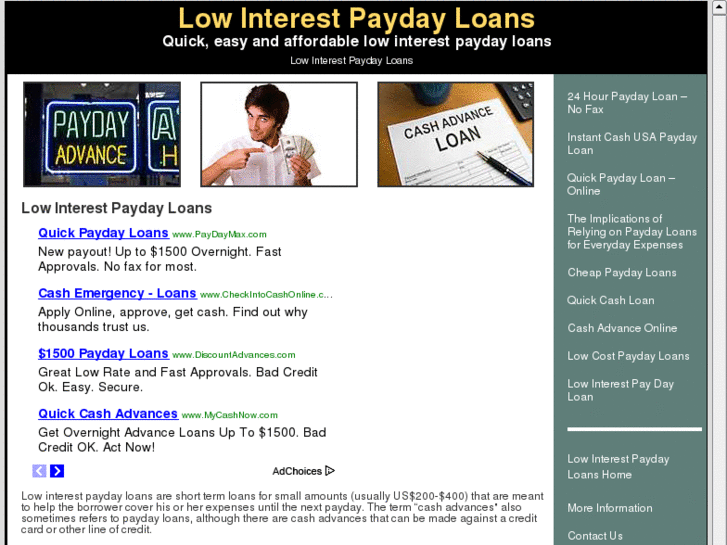 www.lowinterestpaydayloansinfo.com