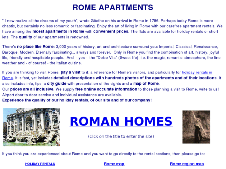 www.rome-rentals.com