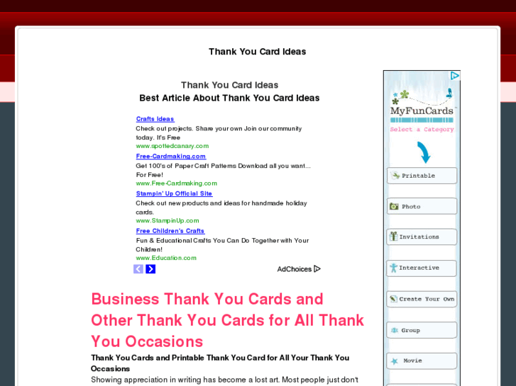 www.thankyoucardideas.com