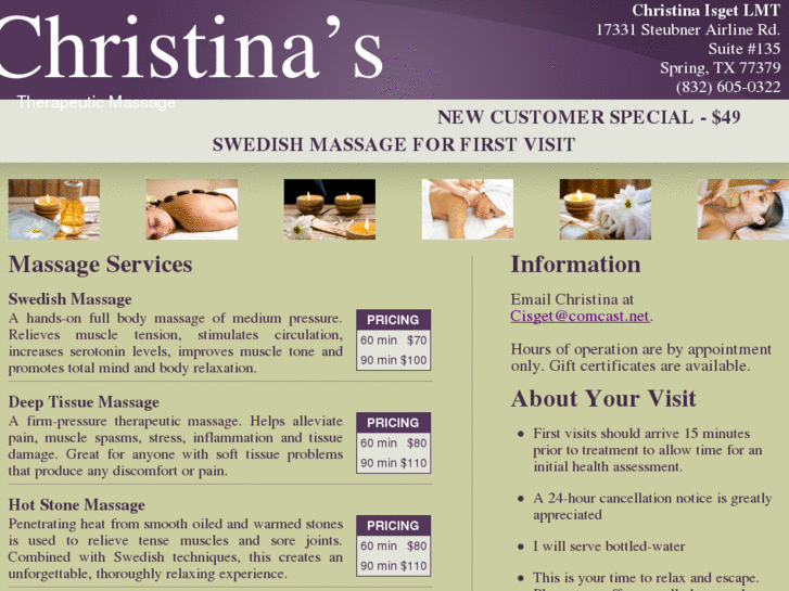 www.christinasmassage.com