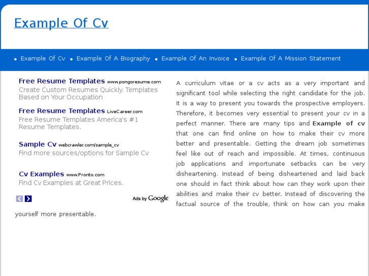 www.exampleofcv.com