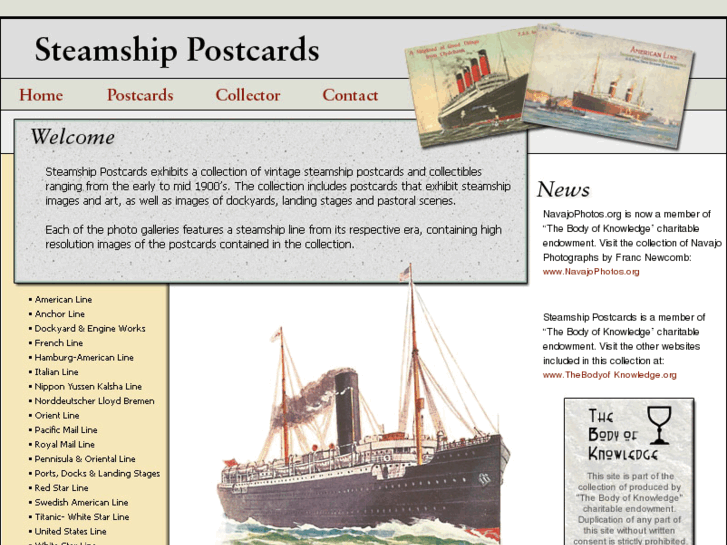 www.steamshippostcards.org